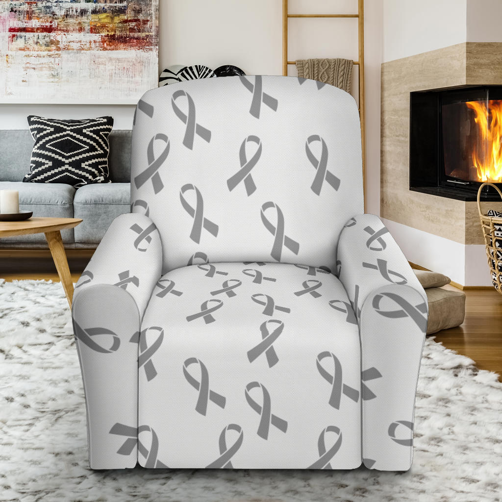Brain cancer Pattern Print Design 01 Recliner Slipcover with Pocket