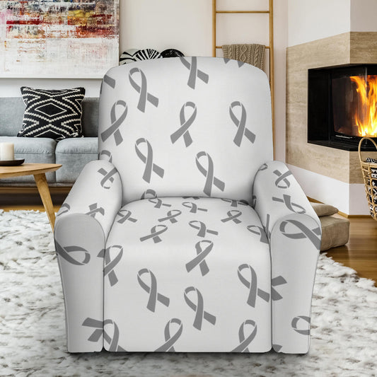 Brain cancer Pattern Print Design 01 Recliner Slipcover with Pocket
