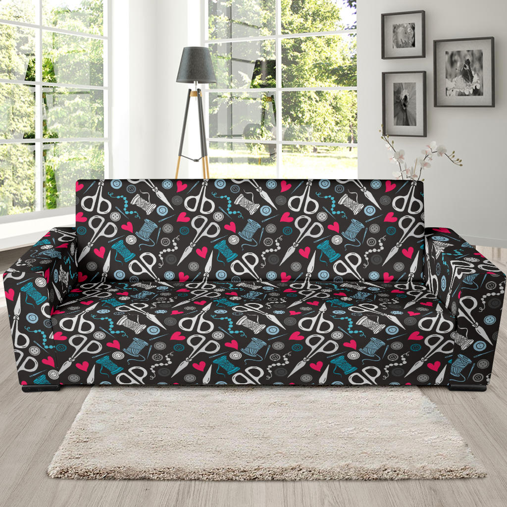 Sewing Equipment Print Design LKS305 Sofa Slipcover