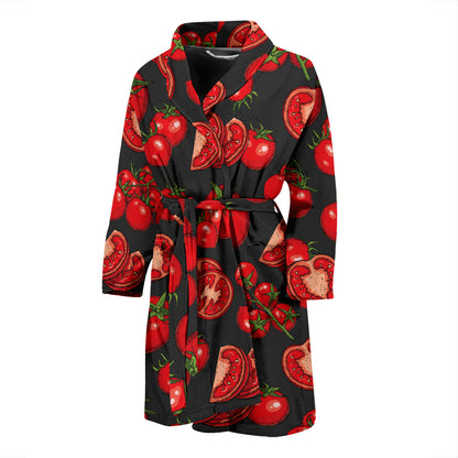 Tomato Print Design LKS303 Men Bathrobe
