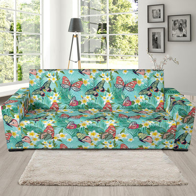 Butterfly Pattern Print Design 09 Sofa Slipcover