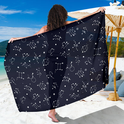 Constellation Pattern Print Design 05 Sarong Pareo Wrap