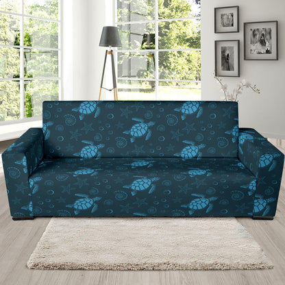 Sea Turtle Print Design LKS308 Sofa Slipcover