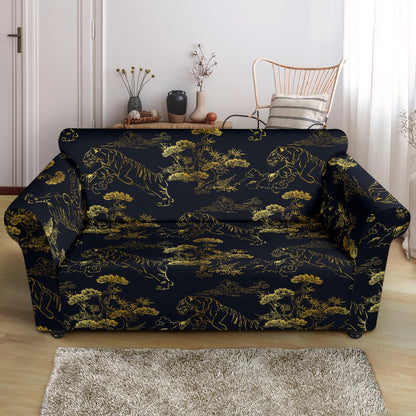 Tiger Japan Style Print Design LKS305 Loveseat Couch Slipcover