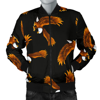 Eagles Print Pattern Men Bomber Jacket