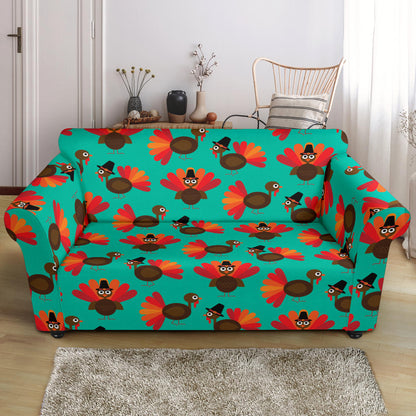 Thanksgiving Print Design LKS307 Loveseat Couch Slipcover