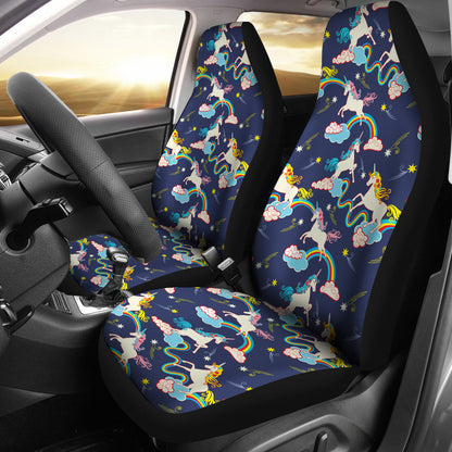 Unicorn Print Design LKS304 Car Seat Covers