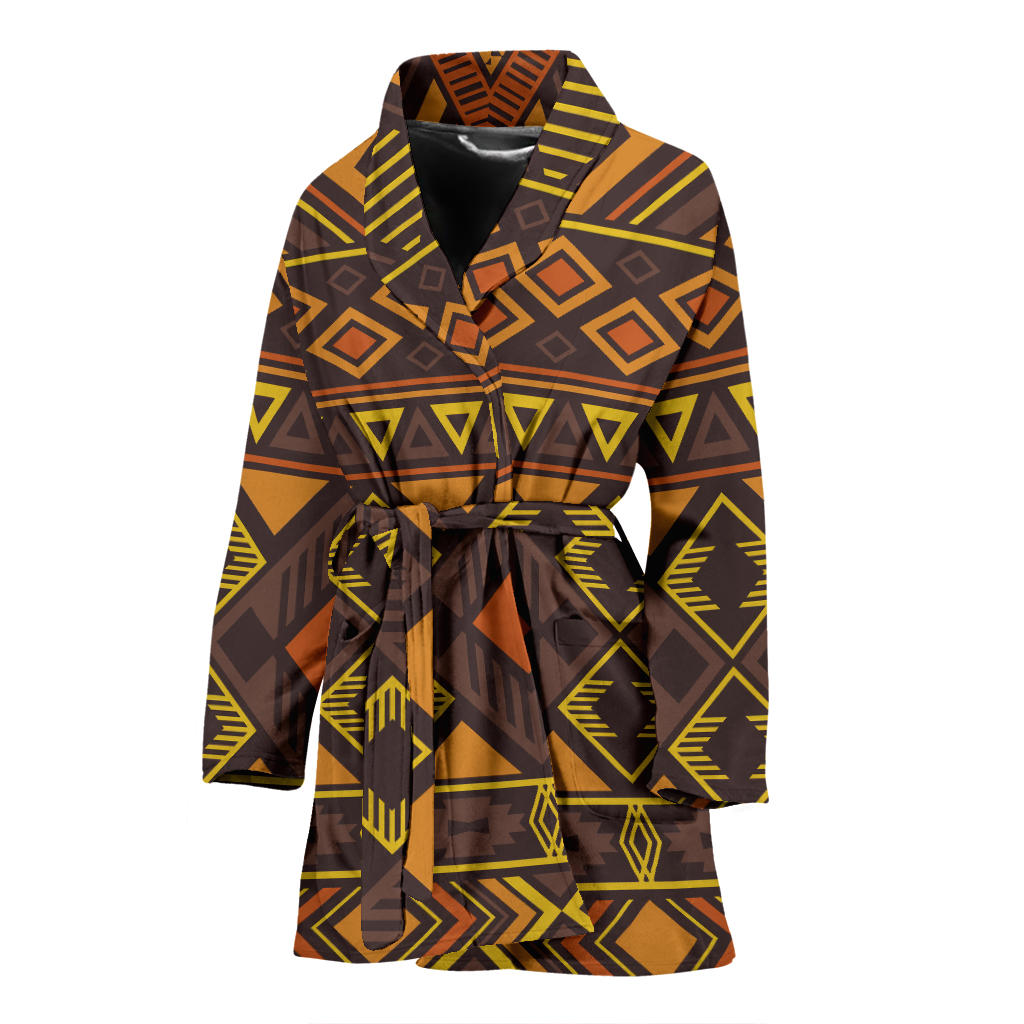 Navajo Pattern Print Design A06 Women Bathrobe