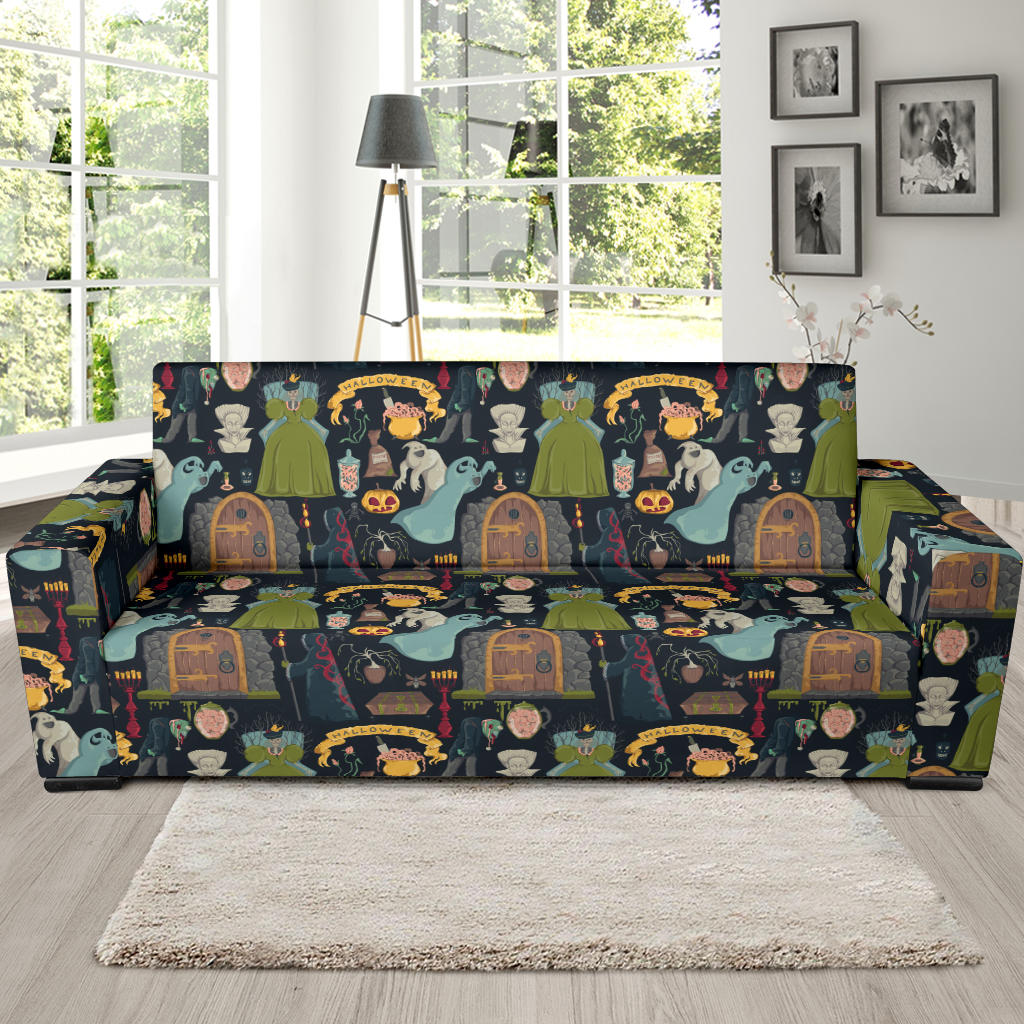 Creepy Halloween Print Design LKS304 Sofa Slipcover