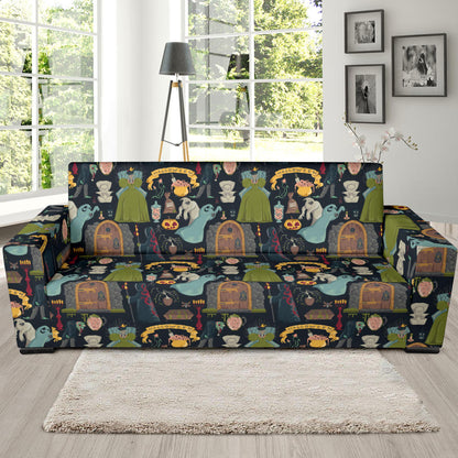 Creepy Halloween Print Design LKS304 Sofa Slipcover