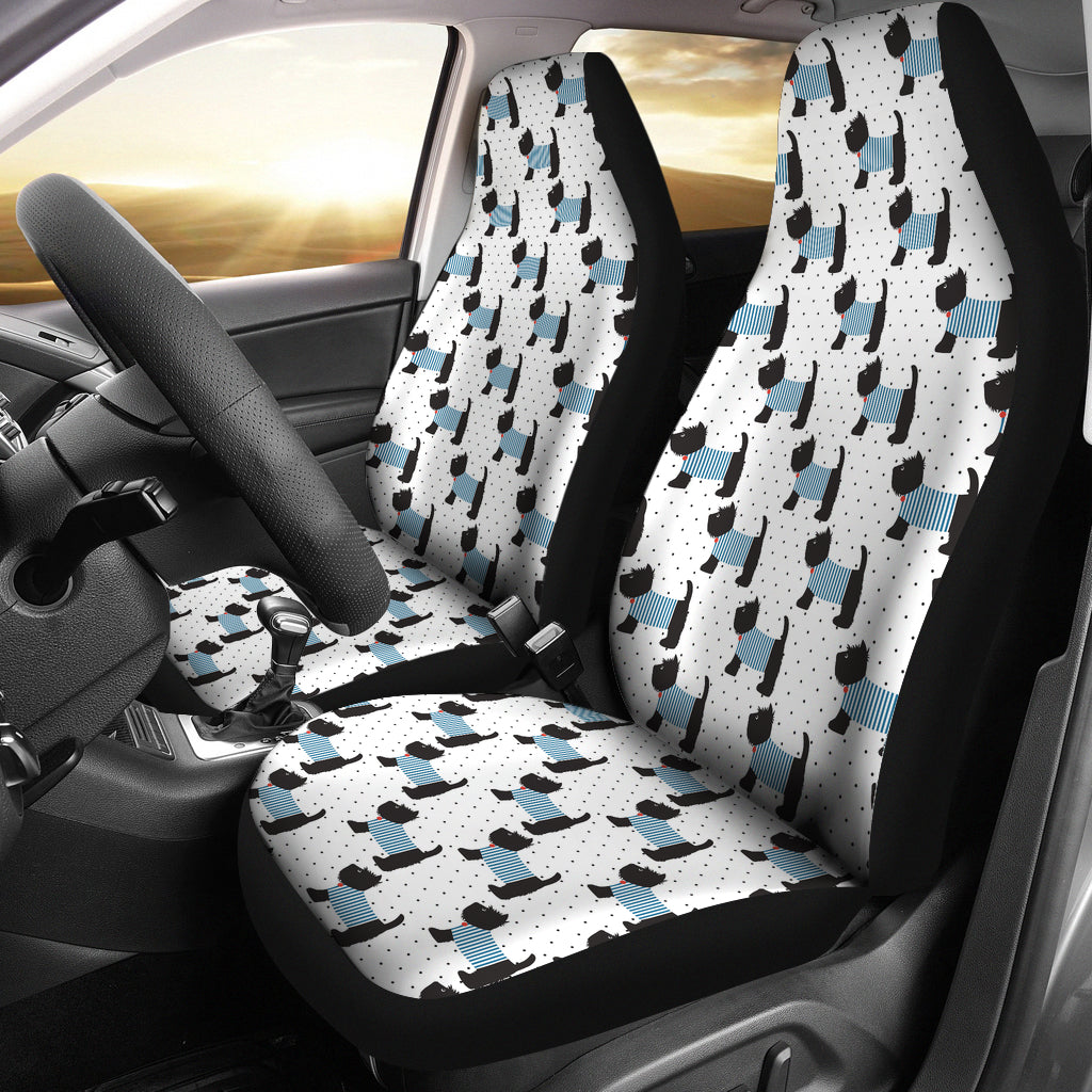 Scottish Terriers Print Design LKS3012 Car Seat Covers