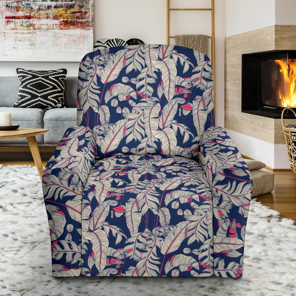 Bird Of Paradise Pattern Print Design 03 Recliner Slipcover with Pocket