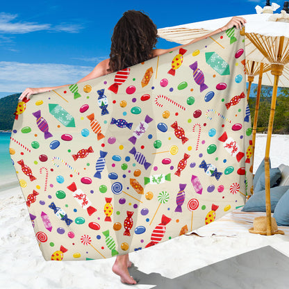Candy Pattern Print Design 04 Sarong Pareo Wrap