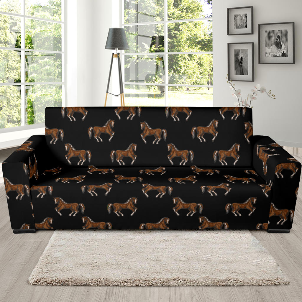 Horse Print Design LKS3010 Sofa Slipcover