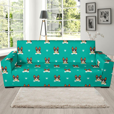 Basenji Pattern Print Design 03 Sofa Slipcover