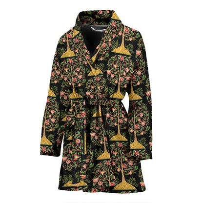 Tree Of Life Print Design LKS303 Women Bathrobe