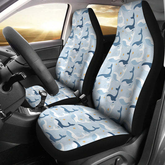 Whale Print Design LKS305 Car Seat Covers