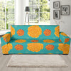 Marigold Pattern Print Design 02 Sofa Slipcover