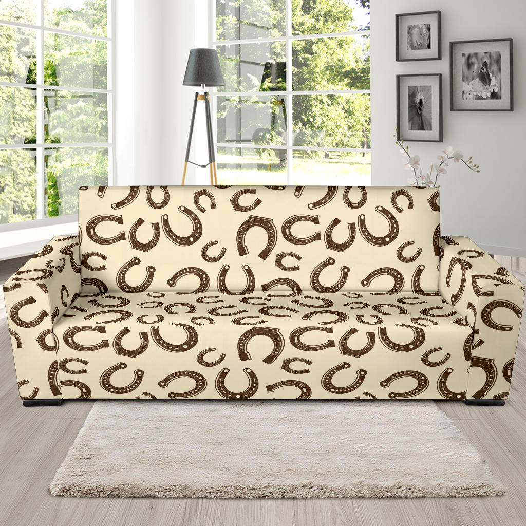 Horseshoe Print Design LKS302 Sofa Slipcover