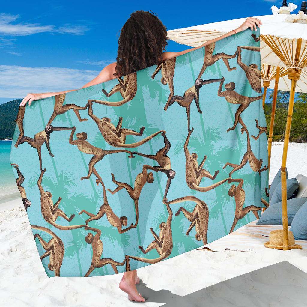 Monkey Pattern Print Design 04 Sarong Pareo Wrap