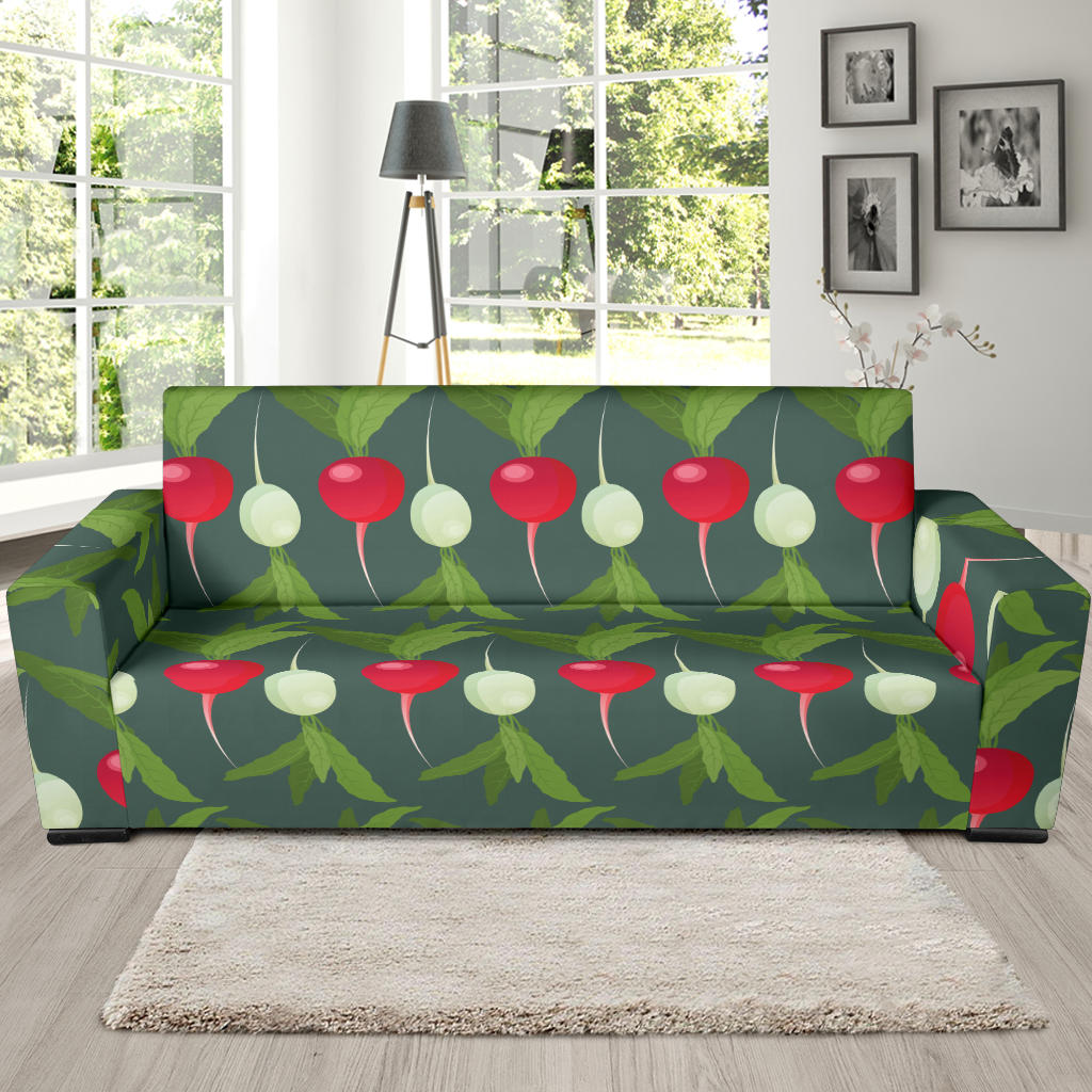 Radish Pattern Print Design A03 Sofa Slipcover