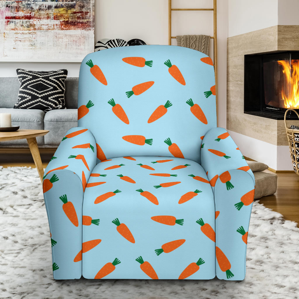 Carrot Pattern Print Design 03 Recliner Slipcover with Pocket