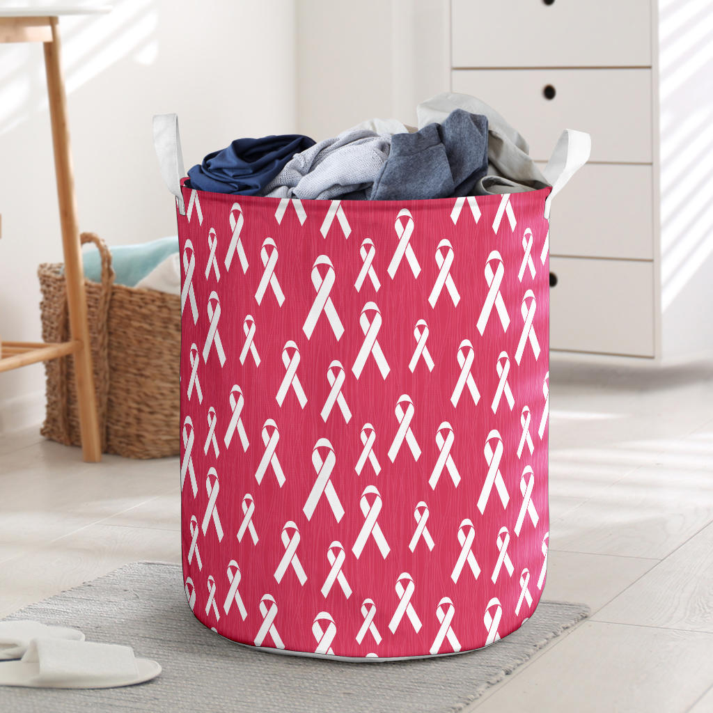 Breast Cancer Awareness Symbol Laundry Basket
