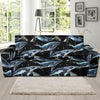 Humpback Whale Pattern Print Design 01 Sofa Slipcover