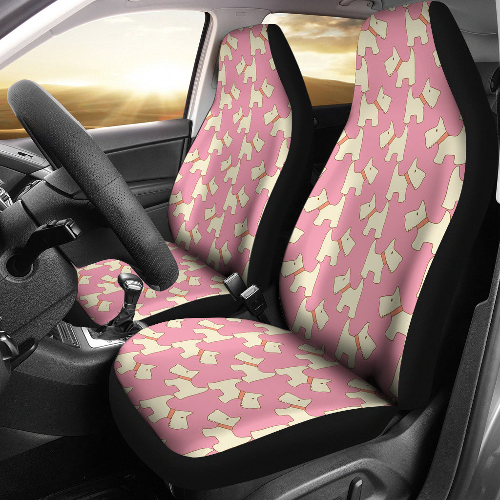 Scottish Terriers Print Design LKS306 Car Seat Covers