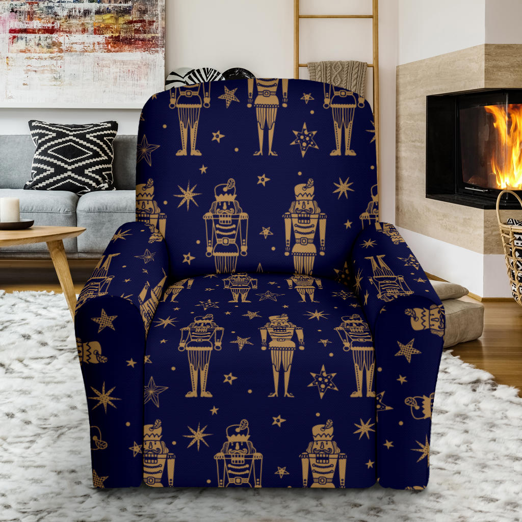 Nutcracker Pattern Print Design A05 Recliner Slipcover with Pocket