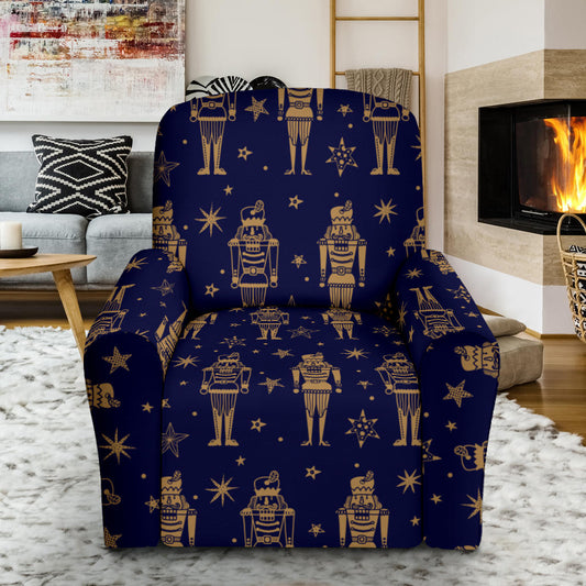 Nutcracker Pattern Print Design A05 Recliner Slipcover with Pocket