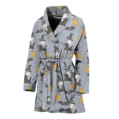 Witch Print Design LKS307 Women Bathrobe