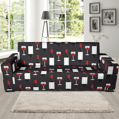 Wine Print Design LKS309 Sofa Slipcover