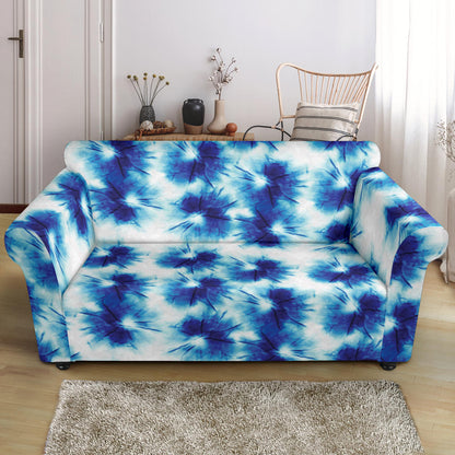 Tie Dye Blue Print Design LKS305 Loveseat Couch Slipcover