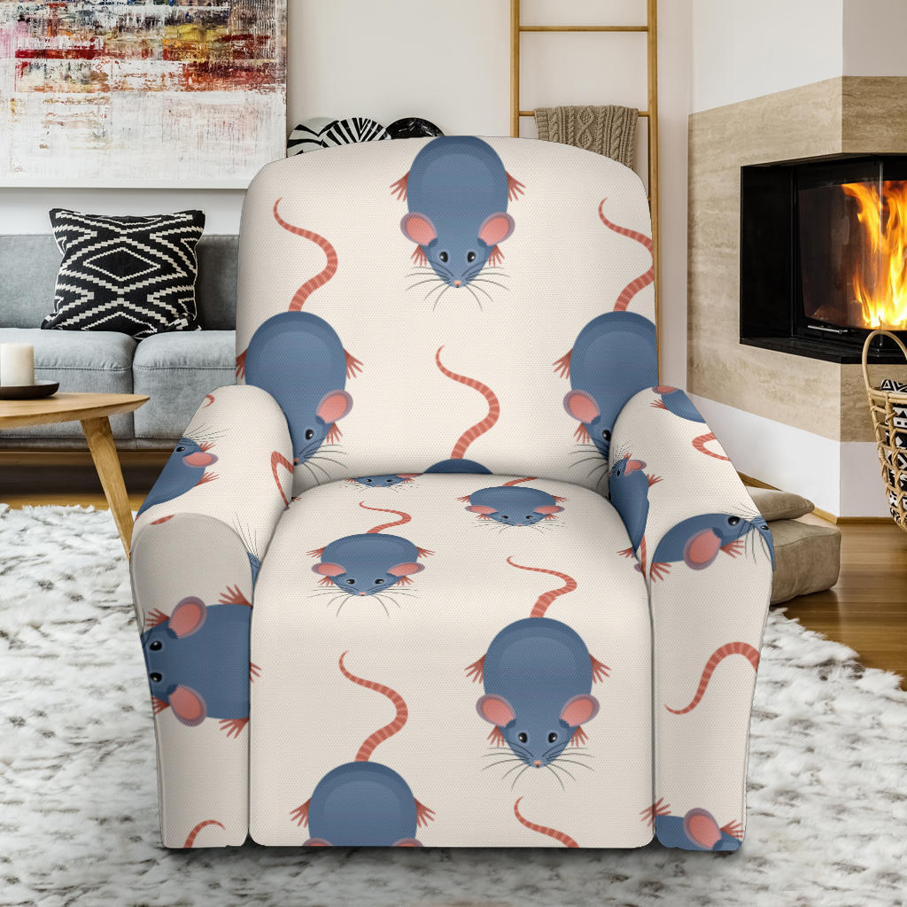 Rat Pattern Print Design 03 Recliner Slipcover with Pocket