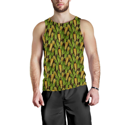 Agricultural Corn cob Print Men Tank Top
