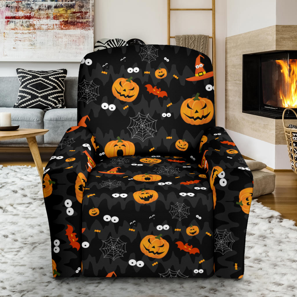 Halloween Print Design LKS405 Recliner Slipcover with Pocket