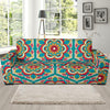 Mandala Pattern Print Design 03 Sofa Slipcover