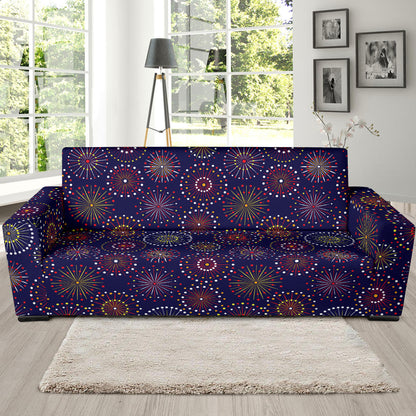 Firework Flower Style Print Design LKS302 Sofa Slipcover