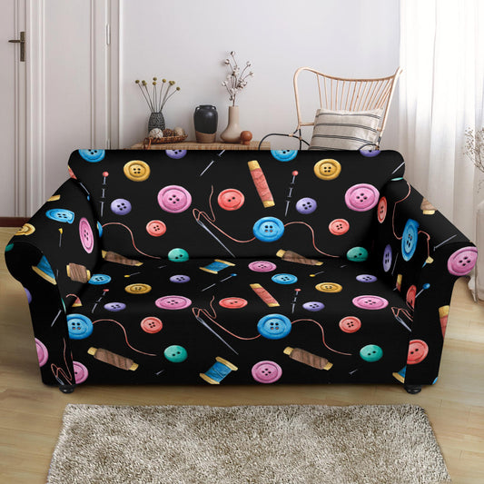 Sewing Print Design LKS309 Loveseat Couch Slipcover
