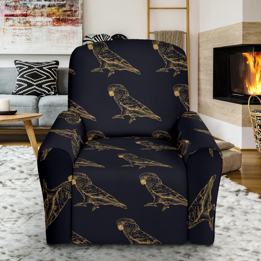 Parakeet Pattern Print Design A04 Recliner Slipcover with Pocket