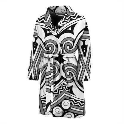 Samoan Pattern Print Design LKS302 Men Bathrobe