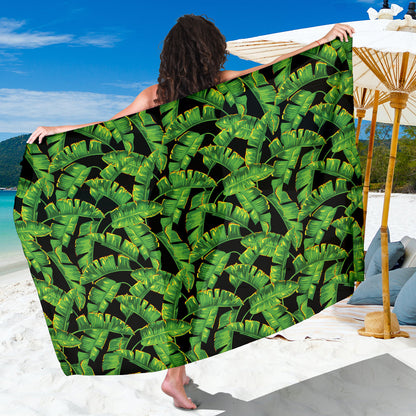 Banana Leaf Pattern Print Design 03 Sarong Pareo Wrap