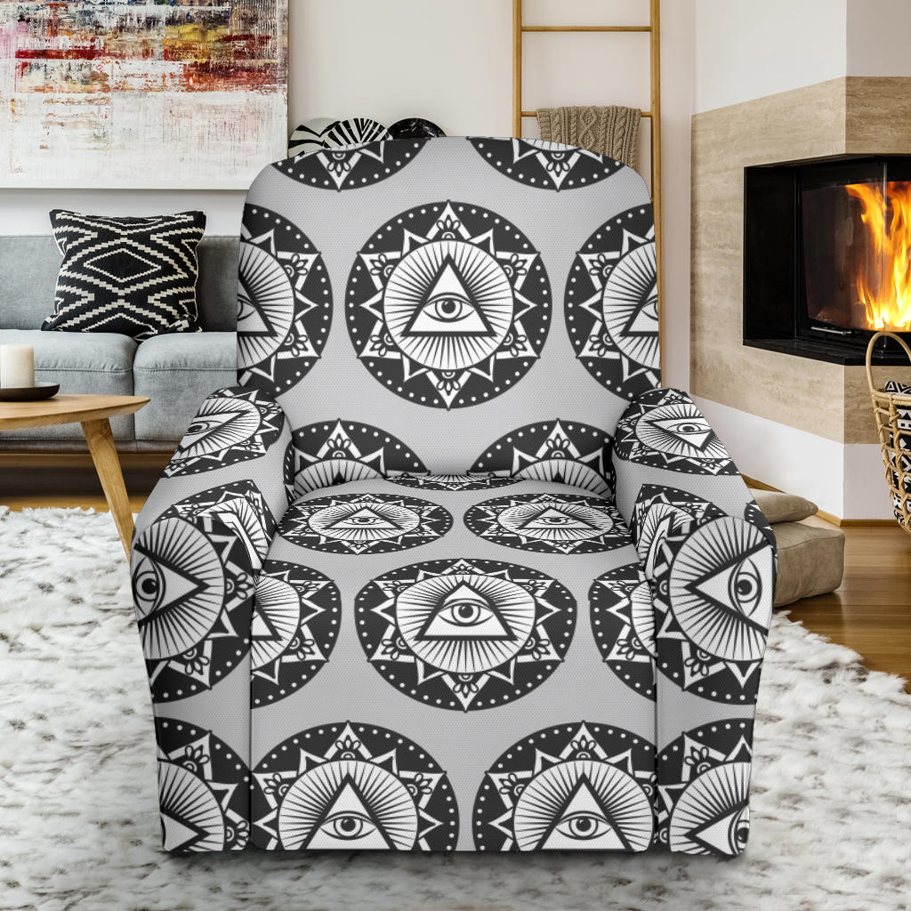 Third Eye Print Design LKS301 Recliner Slipcover with Pocket