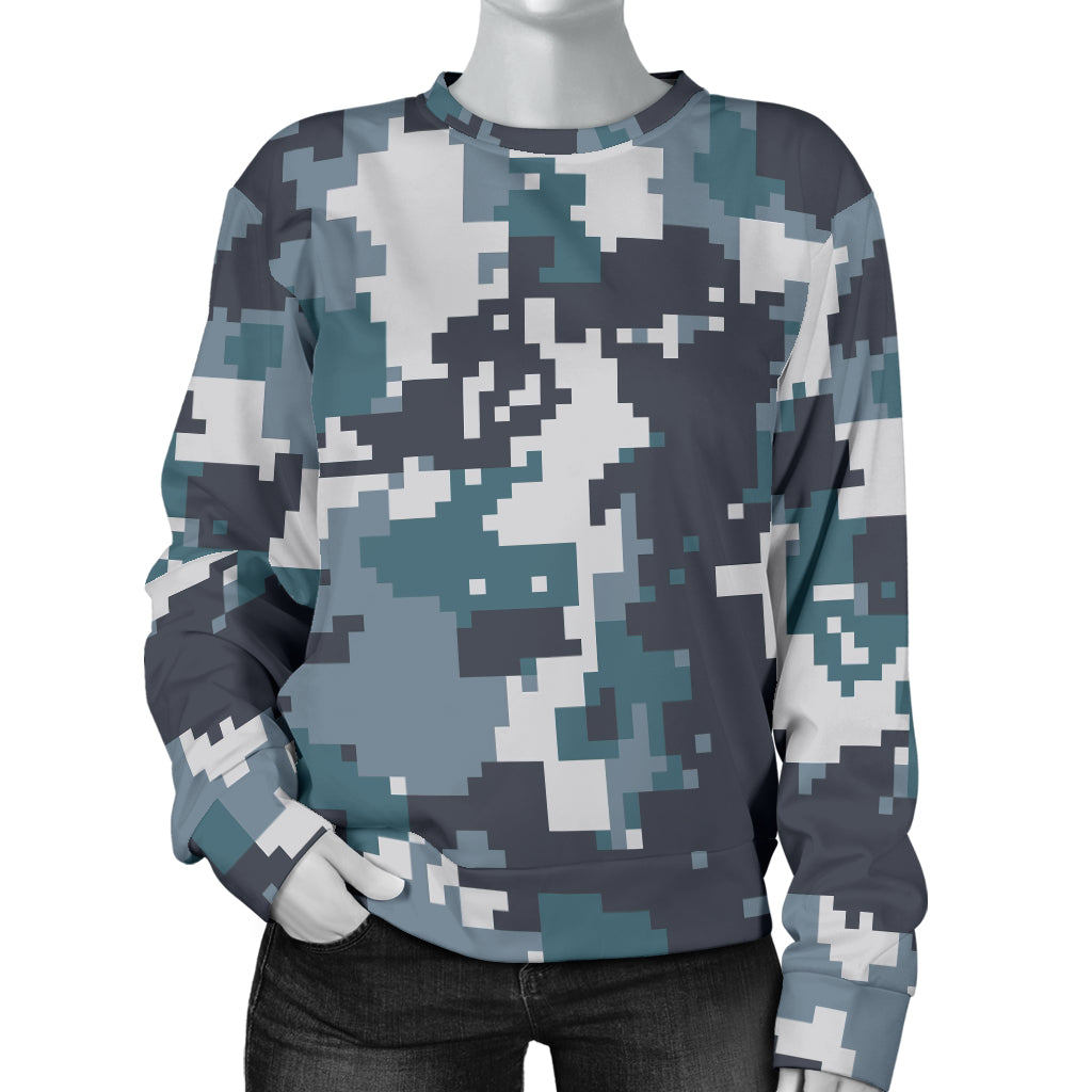 ACU Digital Urban Camouflage Women Long Sleeve Sweatshirt