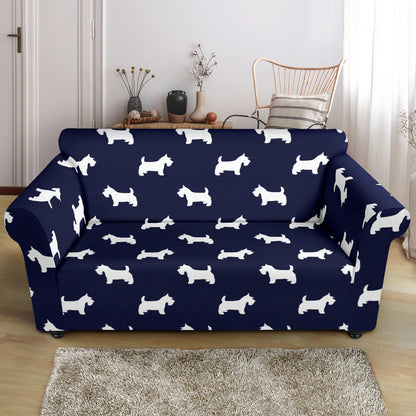 Scottish Terriers Print Design LKS3019 Loveseat Couch Slipcover