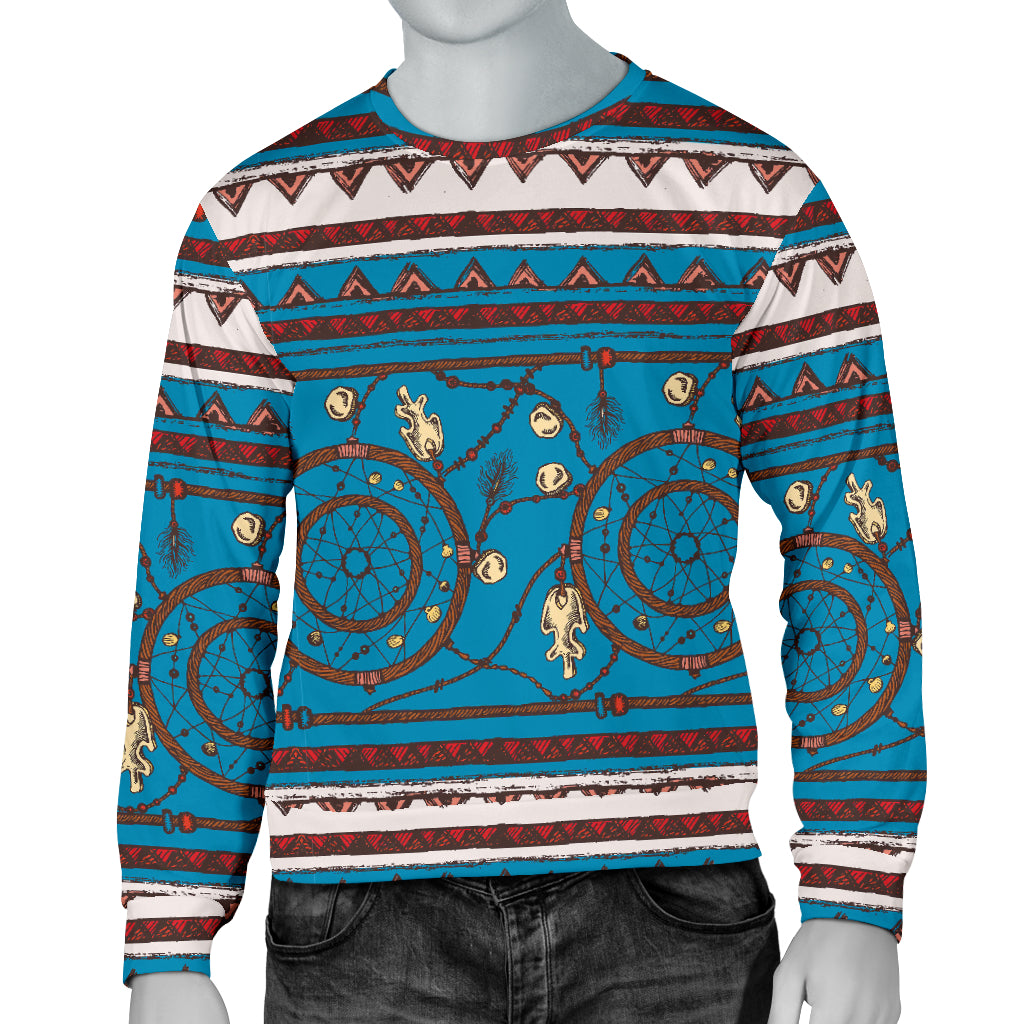 Dream catcher aztec Men Long Sleeve Sweatshirt