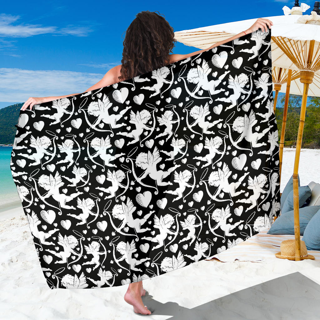 Cupid Pattern Print Design 04 Sarong Pareo Wrap