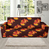 Rooster Pattern Print Design A04 Sofa Slipcover