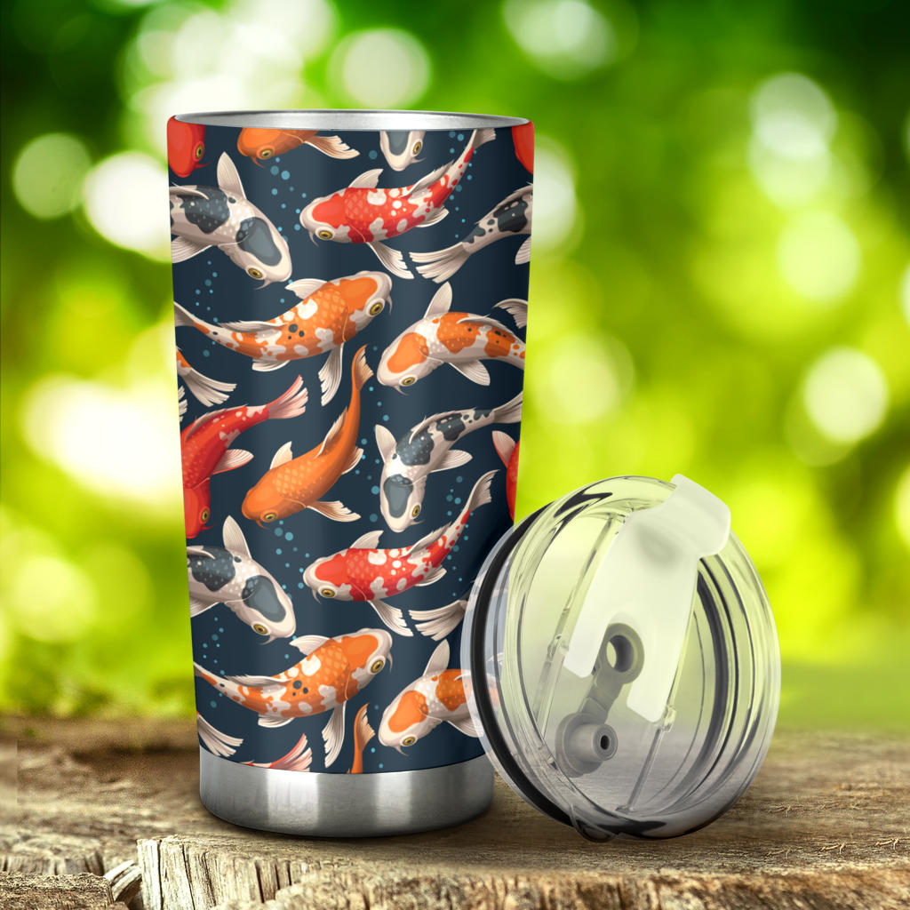 Koi Carp Cute Design Themed Print Tumbler